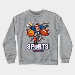 New England Sports Maniac Crewneck Sweatshirt